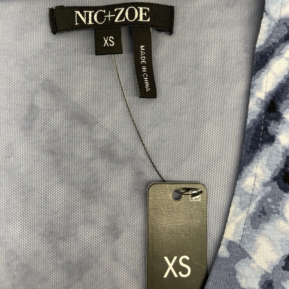 NWT NIC+ZOE Tie Dye Cross Over Tank - Picture 6 of 7